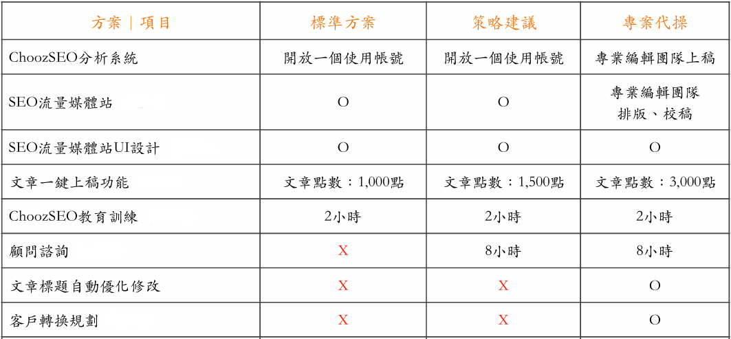 ChoozSEO | VIP 企業方案 (年)
