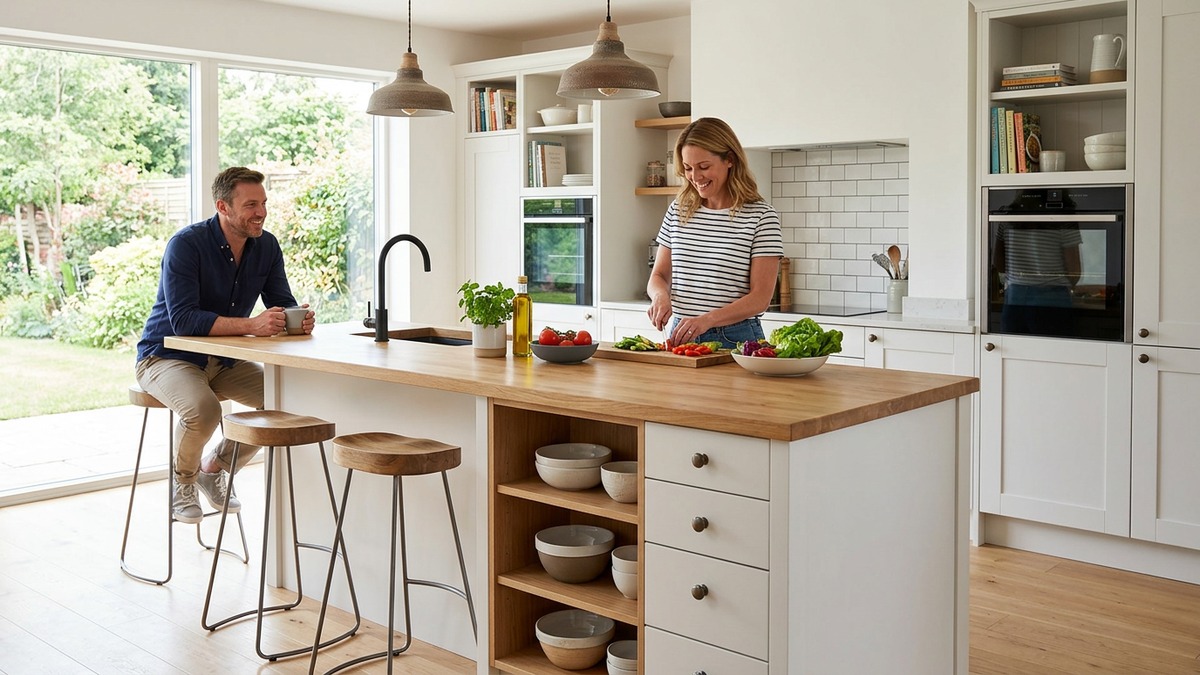 開放式廚房中島設計怎麼做才好用？掌握尺寸動線與收納重點